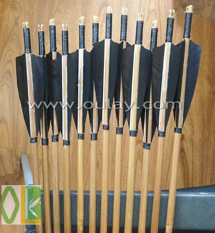 33" 竹矢印のシャフトと七面鳥の羽のための狩猟の矢印-弓、矢問屋・仕入れ・卸・卸売り