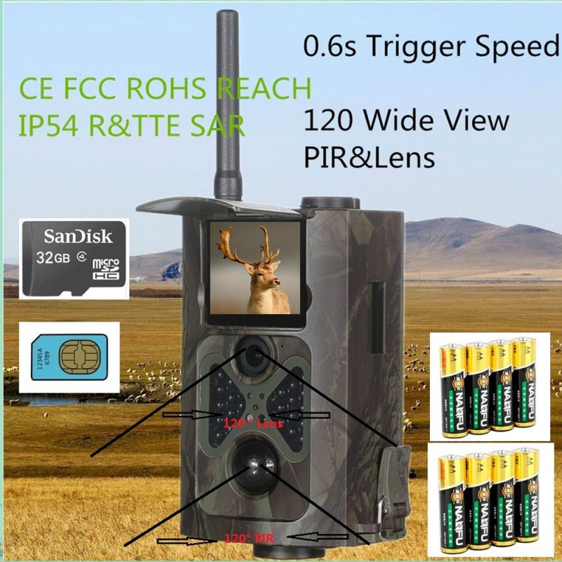 12mp 1080 p赤外線屋外防水mms email 3 グラム トレイル カメラ時間経過HC500G-狩猟用カメラ問屋・仕入れ・卸・卸売り
