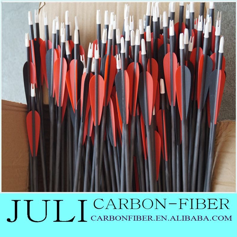 後ろに反らすの弓アーチェリー純粋な炭素狩猟撮影の矢印のための伝統的な弓、 炭素繊維の矢印の-弓、矢問屋・仕入れ・卸・卸売り