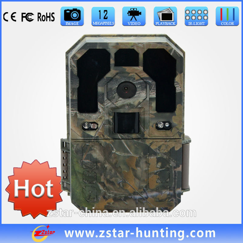 新しいブランド2015zstar12メガピクセルのステルス証跡野生動物狩猟カメラ付きのゲームコール-狩猟用カメラ問屋・仕入れ・卸・卸売り