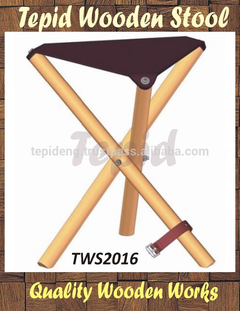 革サドル顔三脚木製スツールで見栄え/ TWS2016三脚スツール-問屋・仕入れ・卸・卸売り