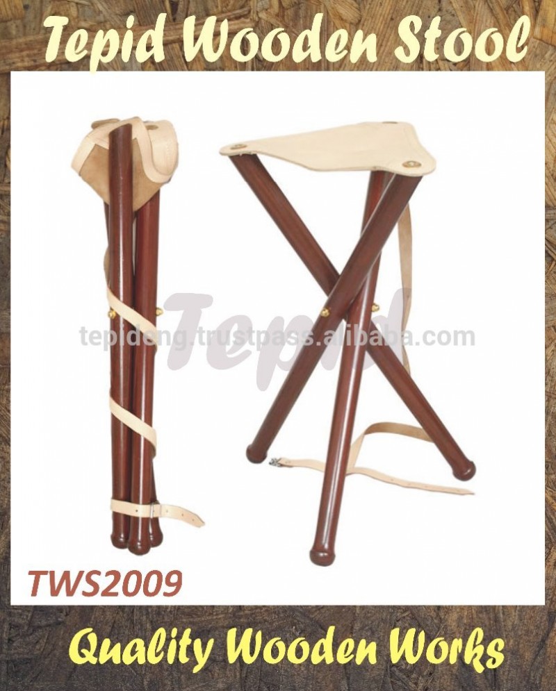 TWS2009三脚スツール、 ヘビーデューティ三脚木製スツールでリアルレザーシート、 三脚木製スツール用リビングルーム|三脚木製s-問屋・仕入れ・卸・卸売り
