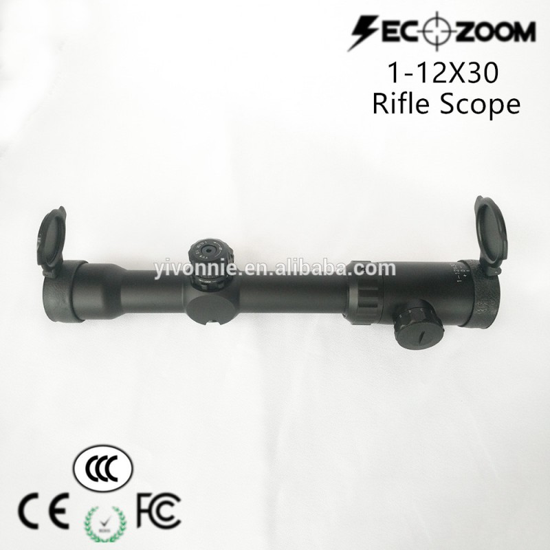 ライフル銃のスコープsecozoom30mm1- 12x30ロングアイレリーフスコープ軍の戦術的な狩猟ライフル銃のスコープ-スコープ、付属品問屋・仕入れ・卸・卸売り