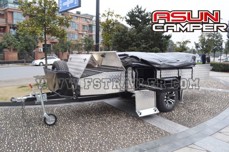 柔らかい床キャンピングカートレーラーFS-SF74Tでキッチンシステム-テント問屋・仕入れ・卸・卸売り