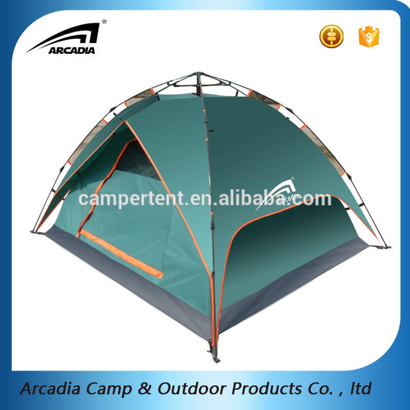 安い2人キャンバス自動キャンプテント速いオープンテント簡単にキャリー-テント問屋・仕入れ・卸・卸売り
