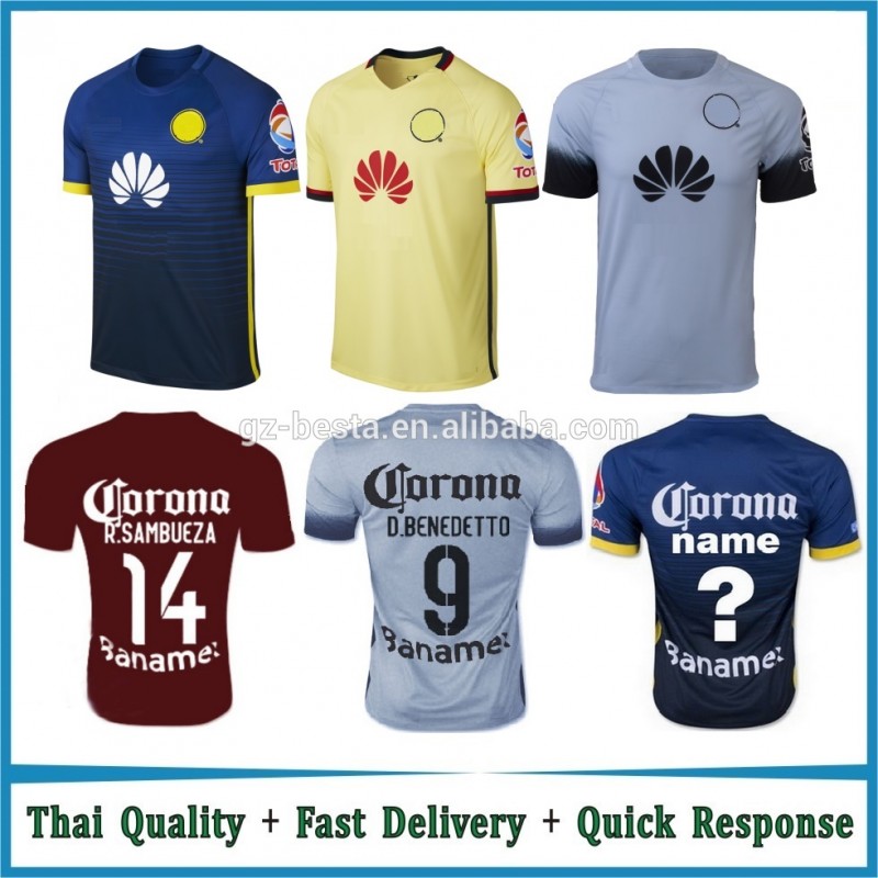 棚2016メキシコクラブ·アメリカcamisasを記念して100年sambueza benedettoクラブアメリカcamisasサッカーユニフォーム-サッカーウェア問屋・仕入れ・卸・卸売り