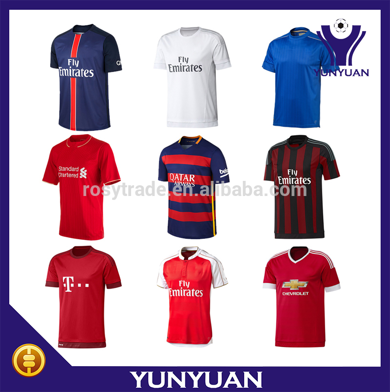 安い卸売promtionタイ品質2016ヨーロッパカップカスタムサッカーユニフォーム-サッカーウェア問屋・仕入れ・卸・卸売り
