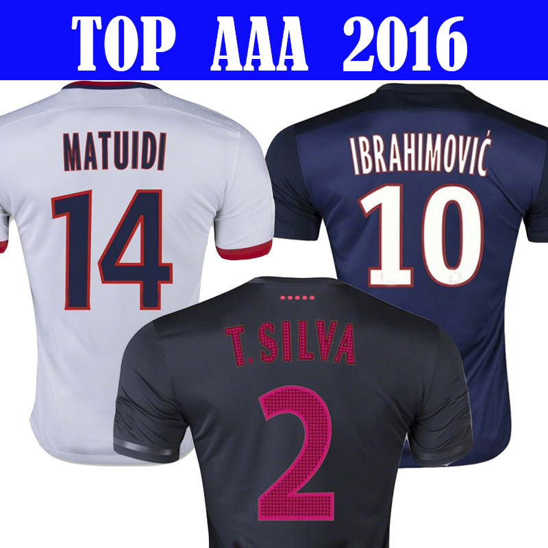 パッチで出会ったタイのトップ品質のタイツ2015サッカーシャツ1516デビッドルイス·シルバ2016サッカージャージ黒シャツ3rdフット-サッカーウェア問屋・仕入れ・卸・卸売り