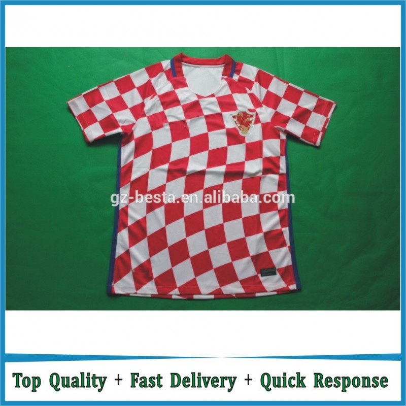安いタイ品質2016ホームクロアチアサッカーユニフォームサッカーユニフォーム卸売-サッカーウェア問屋・仕入れ・卸・卸売り