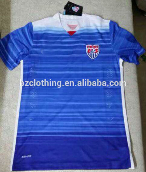 米国ナショナルチームトップ離れて青いサッカージャージタイ品質-サッカーウェア問屋・仕入れ・卸・卸売り