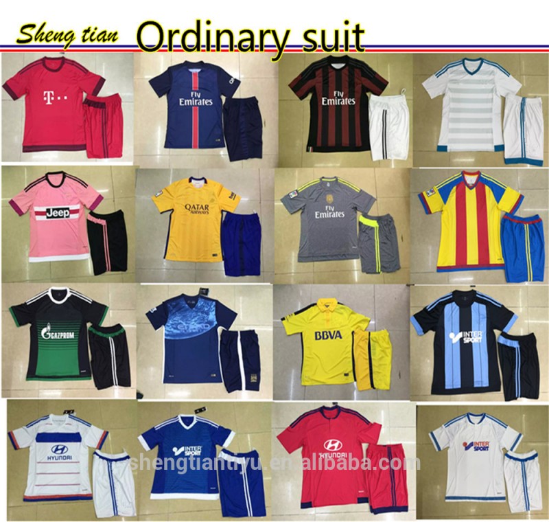 リーグ カスタム サッカー キット ジャージー サッカー セット 2015/2016 サッカー スーツ/シャツ/ショーツ/制服カスタマイズ/ ユナイテッド/04 サッカー着用-サッカーウェア問屋・仕入れ・卸・卸売り