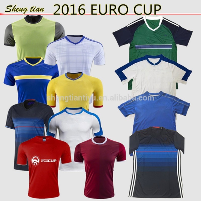 カスタマイズサッカーユニフォーム 、 Thail品質2016 ユーロ カップ サッカー ユニフォーム ナショナル チーム サッカー シャツ/サッカー キット-問屋・仕入れ・卸・卸売り