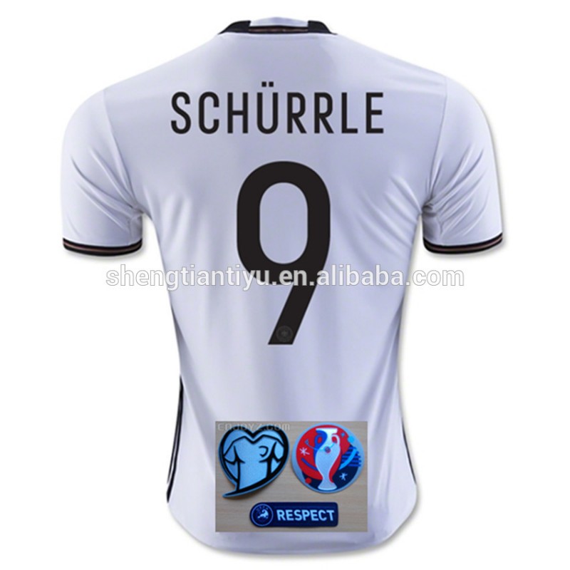 ドイツユーロサッカージャージ/ 2016シュールレユーロホームサッカーユニフォーム-サッカーウェア問屋・仕入れ・卸・卸売り