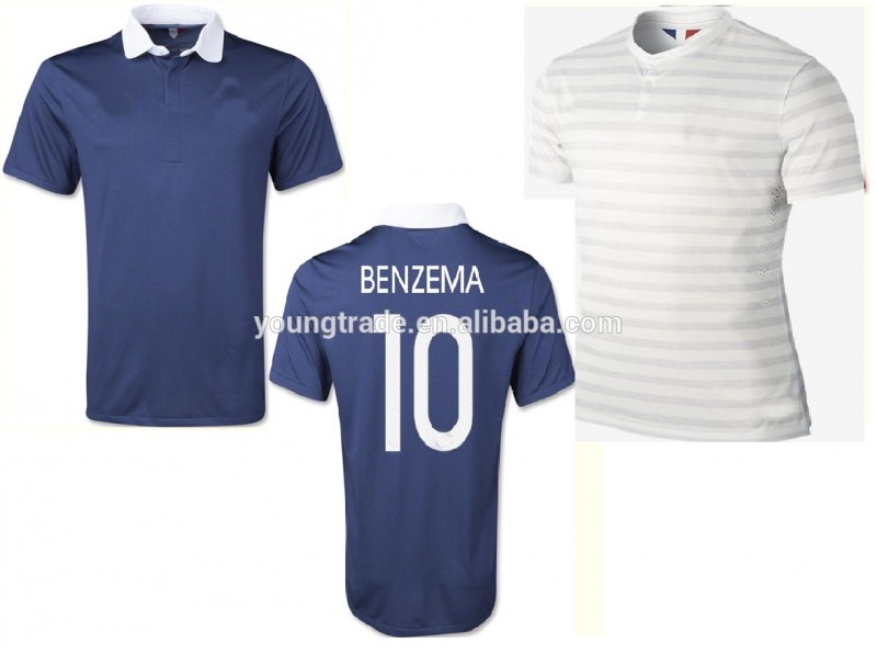 安い卸売2014ワールドカップトップ·タイ·品質グレードサッカーフランスジャージー-サッカーウェア問屋・仕入れ・卸・卸売り