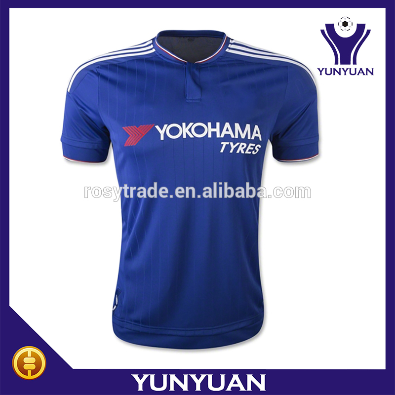 15-16トップ品質最新ブルーサッカーユニフォーム-問屋・仕入れ・卸・卸売り