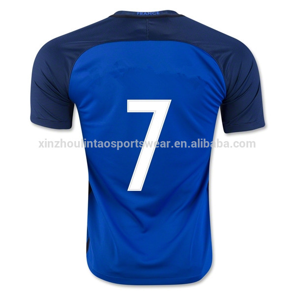 最高品質安いフランスサッカーユニフォーム2016 2017 pogba griezmann国立サッカーユニフォーム-サッカーウェア問屋・仕入れ・卸・卸売り