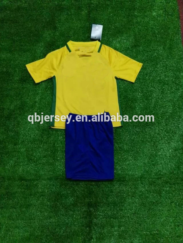 Brazi lホーム子シャツサッカー、新しい到着サッカー用男の子と女の子、3a品質キッズスポーツ着用-サッカーウェア問屋・仕入れ・卸・卸売り