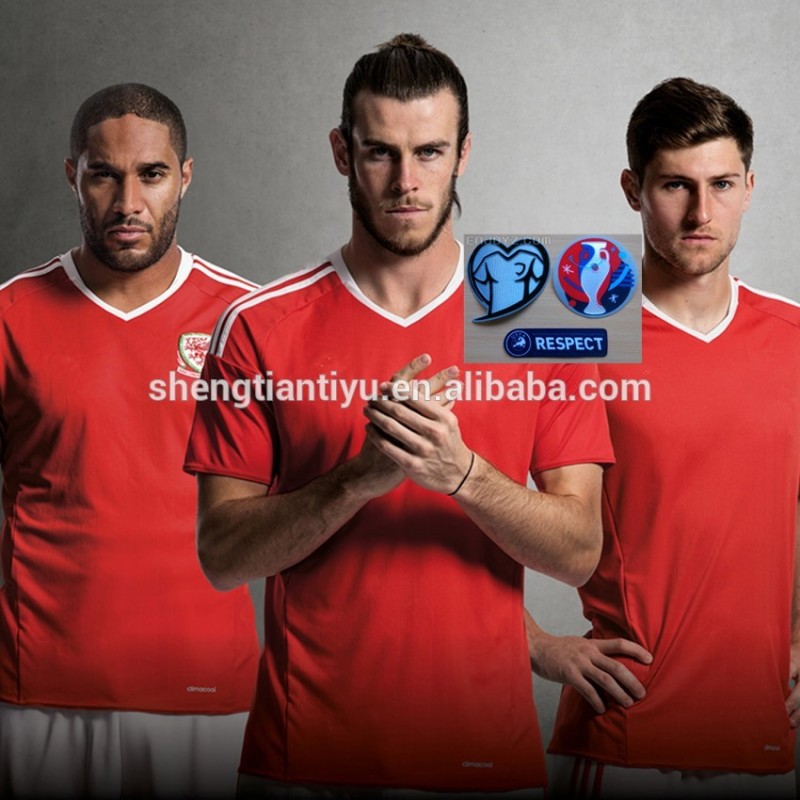 Wales'ユーロ2016ホームキット/ 2016ベルユーロホームサッカーユニフォーム-サッカーウェア問屋・仕入れ・卸・卸売り