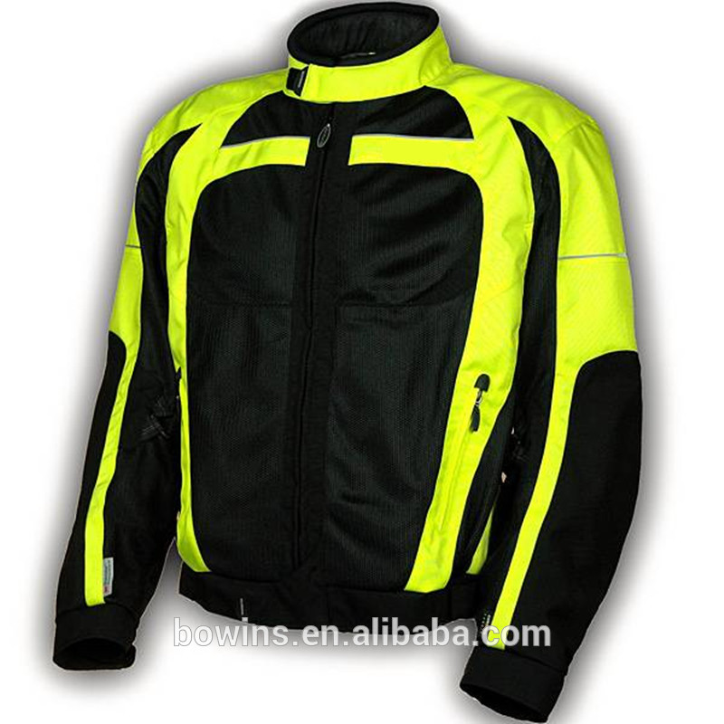 黄色のオートバイのレーシングジャケット、 ファッションモトクロスジャケット男性用-バイクウェア問屋・仕入れ・卸・卸売り