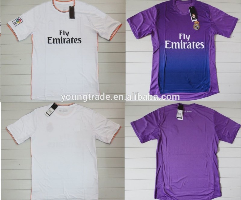 3米ドルプロモーション2013-14タイ品質rmパープルサッカーユニフォームビッグセール-サッカーウェア問屋・仕入れ・卸・卸売り