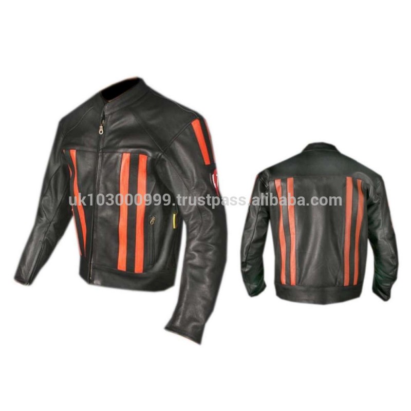 革オートバイのジャケット、 革のレーシングジャケット。 オートバイの革のジャケットdg-3009-バイクウェア問屋・仕入れ・卸・卸売り