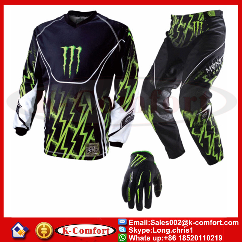 レースモトクロススーツトールkcm1701jersey+pants服セットモトバイクジャージのtシャツをズボンのクロスカントリーレーシング-バイクウェア問屋・仕入れ・卸・卸売り