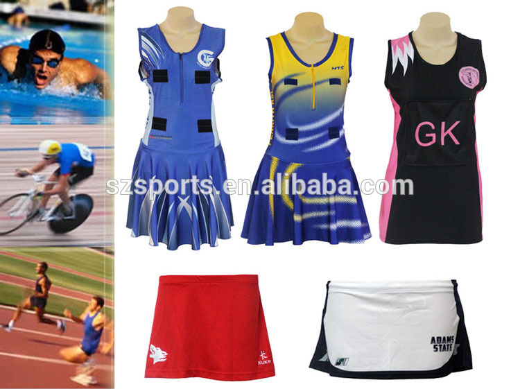 ファッション女性カスタム昇華ネットボール制服/チアリーディング均一-その他スポーツウェア問屋・仕入れ・卸・卸売り