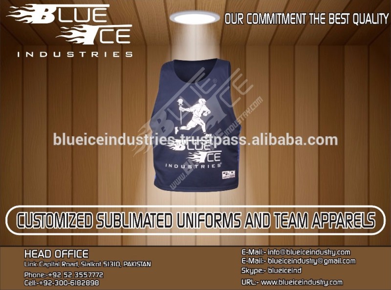 ブランドクラス品質カスタマイズされたデザインに昇華ラクロス可逆pinnies-その他スポーツウェア問屋・仕入れ・卸・卸売り