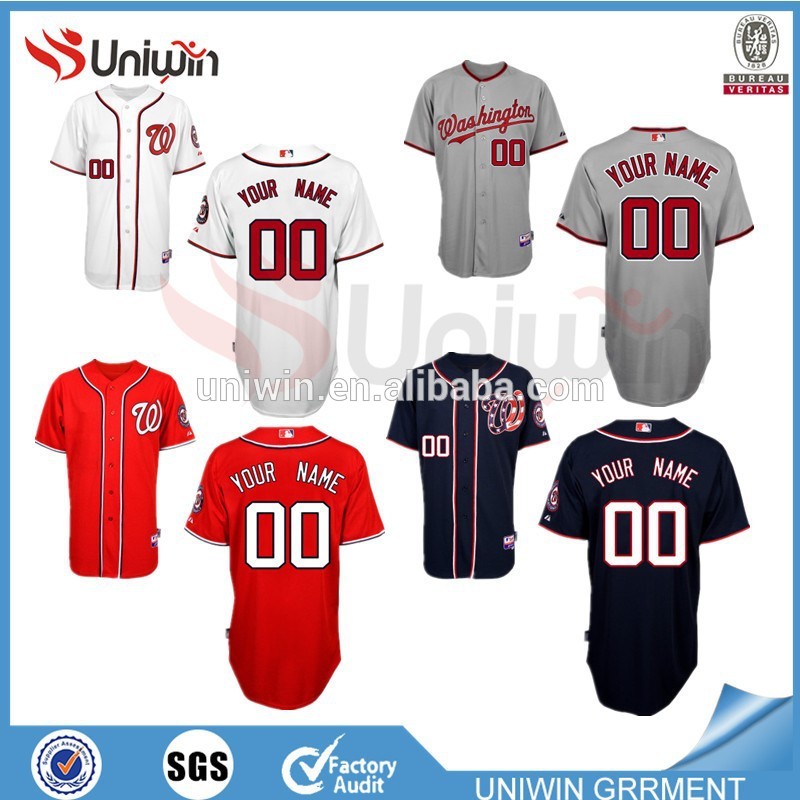 customized個人化されたワシントンナショナルズmlb野球ジャージ-野球、ソフトボールウェア問屋・仕入れ・卸・卸売り