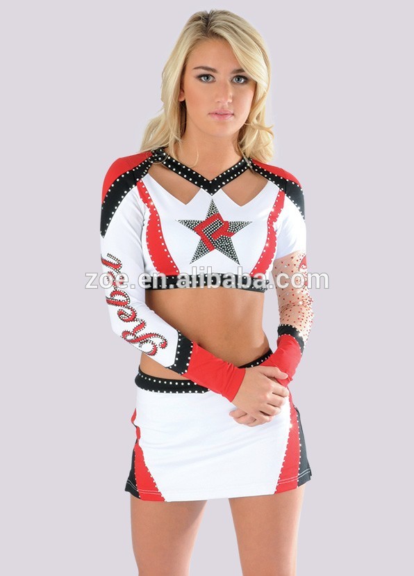 女の子のスパンcheerleadering2015高校制服セクシー中国で-その他スポーツウェア問屋・仕入れ・卸・卸売り