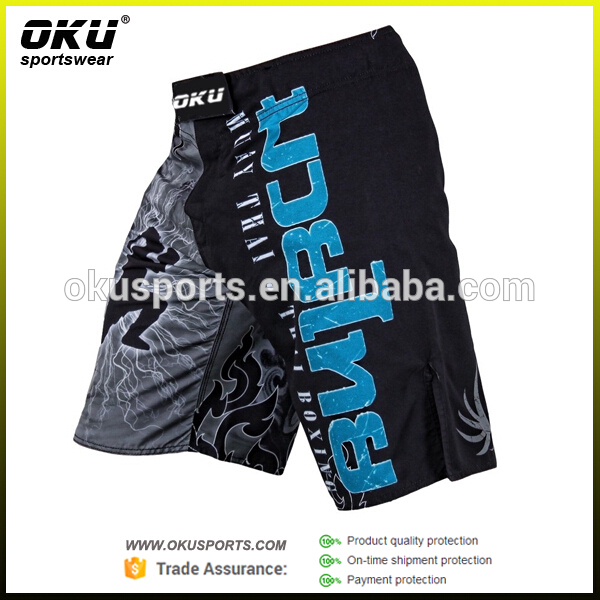 印刷された中国　工場安いmmaショーツ、 卸売ボクシングショーツ-その他スポーツウェア問屋・仕入れ・卸・卸売り