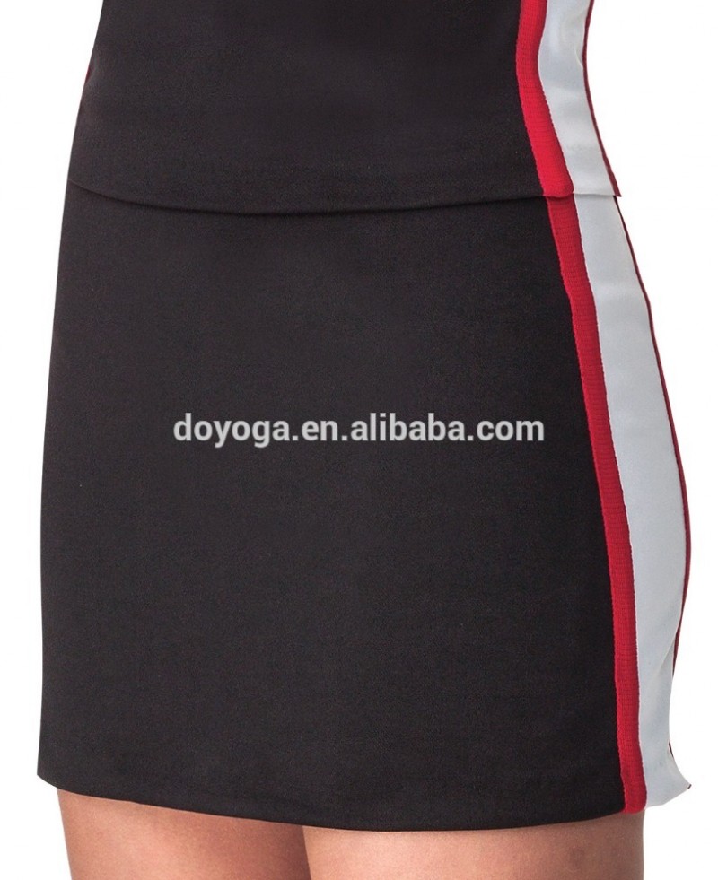 グリッターmatellicニットの女の子のチアリーダーの応援ユニフォームskort-その他スポーツウェア問屋・仕入れ・卸・卸売り
