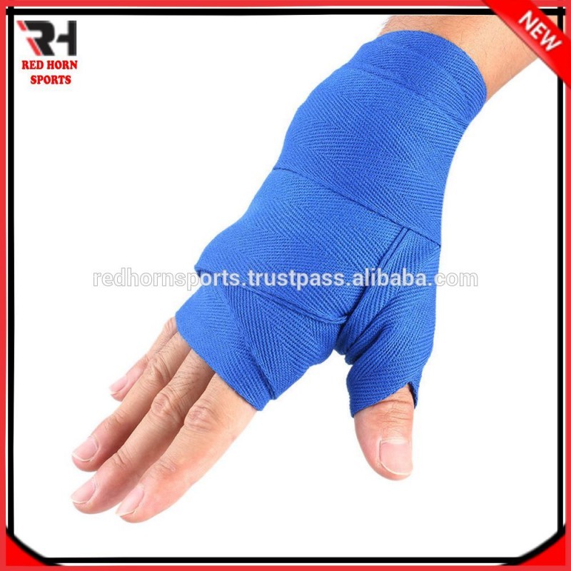 コットンmma包帯/ mmaハンドラップ、無料サンプル-武道、格闘技用ウェア問屋・仕入れ・卸・卸売り