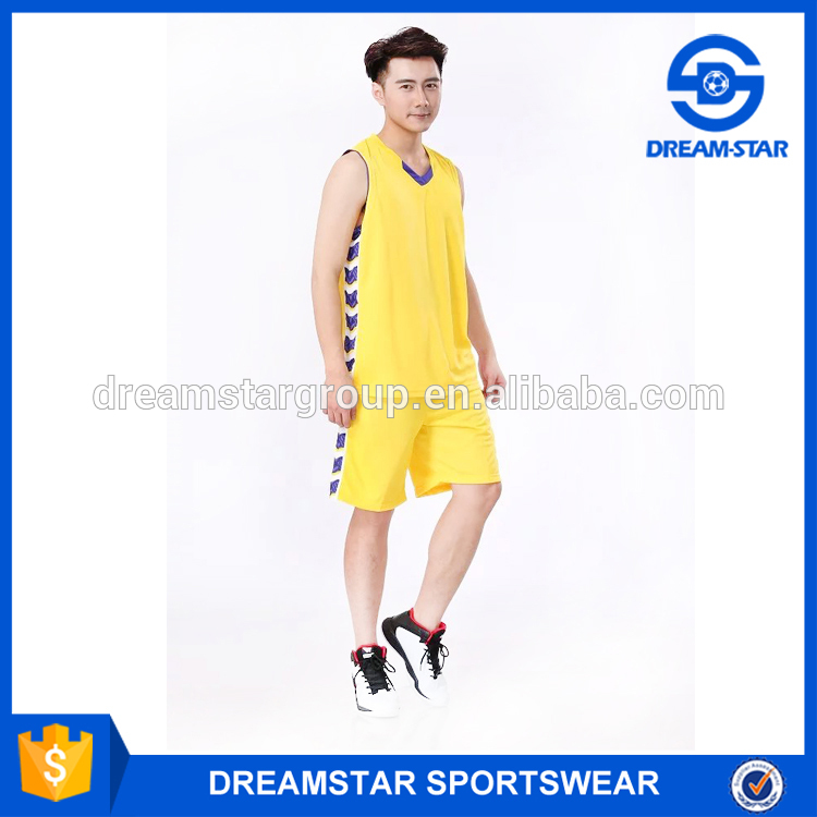 2013新しいデザイン黄色に昇華バスケットボールユニフォーム-バスケットボールウェア問屋・仕入れ・卸・卸売り