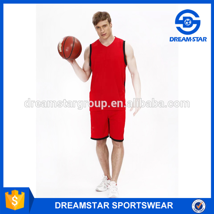 2016新しいデザイン赤可逆ジャージバスケットボール-バスケットボールウェア問屋・仕入れ・卸・卸売り