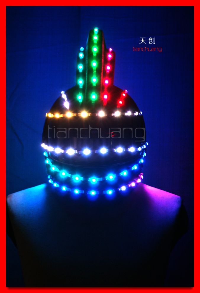 主導のロボットtc-0133ヘルメット、 トロンダンスヘルメットled、 ライトアップledヘルメット-ヘルメット問屋・仕入れ・卸・卸売り
