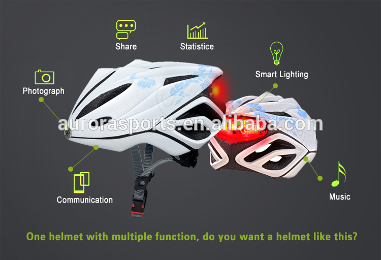 R & d能力用スマート ヘルメット で統合カメラ 、 無線lan 、 Gps 、 Led 、 Bluetooth システム-問屋・仕入れ・卸・卸売り