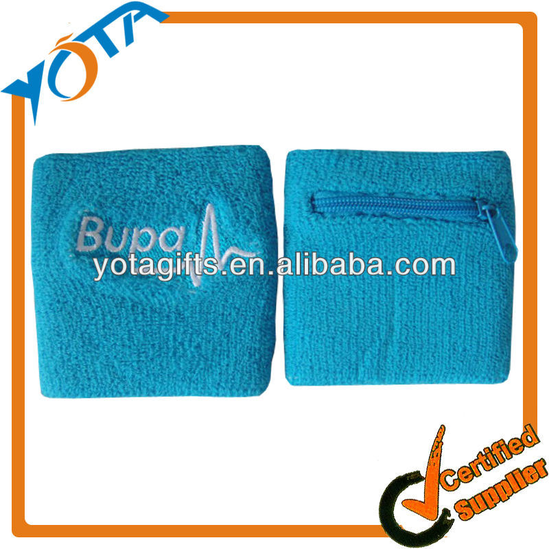 ファッションファスナーポケット付きテリーsweatbands-スウェットバンド問屋・仕入れ・卸・卸売り