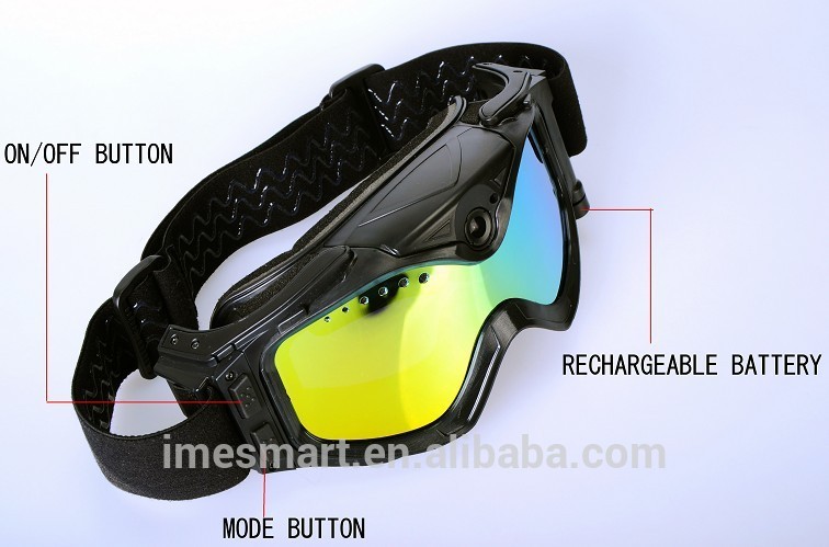 新たな特許デザイン720pの雪のスキーゴーグルカメラ冬用-スポーツ用メガネ類問屋・仕入れ・卸・卸売り