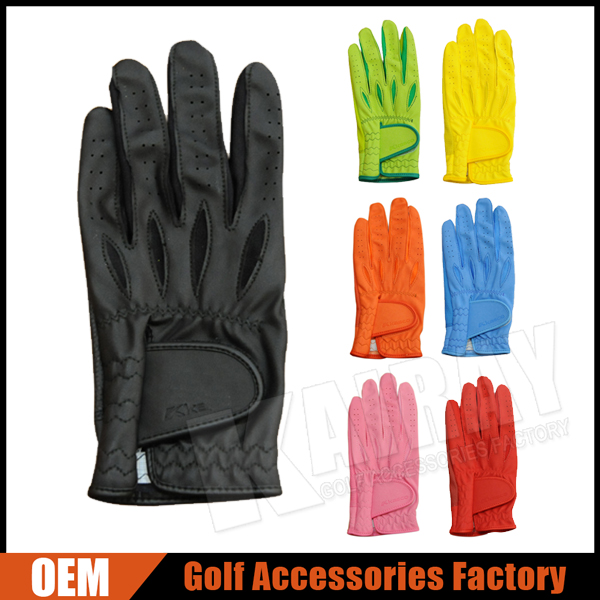 カスタムメイドの革ゴルフ手袋、 色のゴルフ手袋-ゴルフグローブ問屋・仕入れ・卸・卸売り