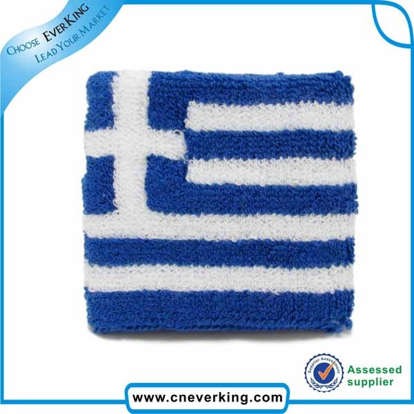 国旗刺繍サッカー応援手首バンド-スウェットバンド問屋・仕入れ・卸・卸売り