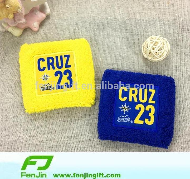 カスタム刺繍ロゴスポーツ汗リストバンド-スウェットバンド問屋・仕入れ・卸・卸売り