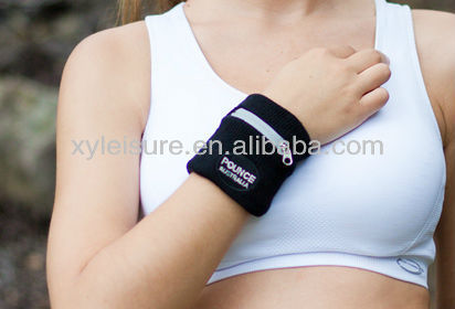 ファスナー付き汗止めバンドスポーツsweatbandsジッパー付き-スウェットバンド問屋・仕入れ・卸・卸売り
