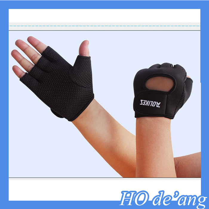 Hogift卸売電源stretchbackグローブ/黒フィットネス手袋/スポーツサイクリングフィットネスグローブ-ウエイトリフティング用品問屋・仕入れ・卸・卸売り