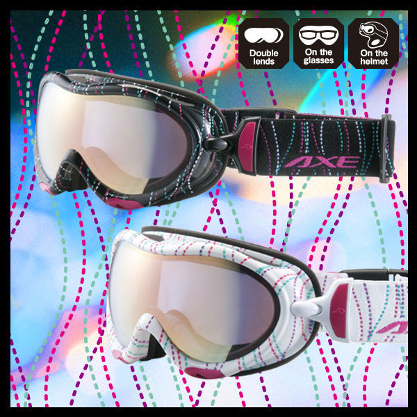 女の子のための高品質のスキーゴーグルax635/630格好良いと直列-スポーツ用メガネ類問屋・仕入れ・卸・卸売り