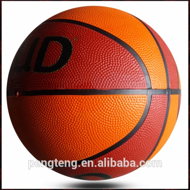 標準サイズ7カスタムロゴオレンジと赤ゴムバスケットボール-バスケットボール用品問屋・仕入れ・卸・卸売り