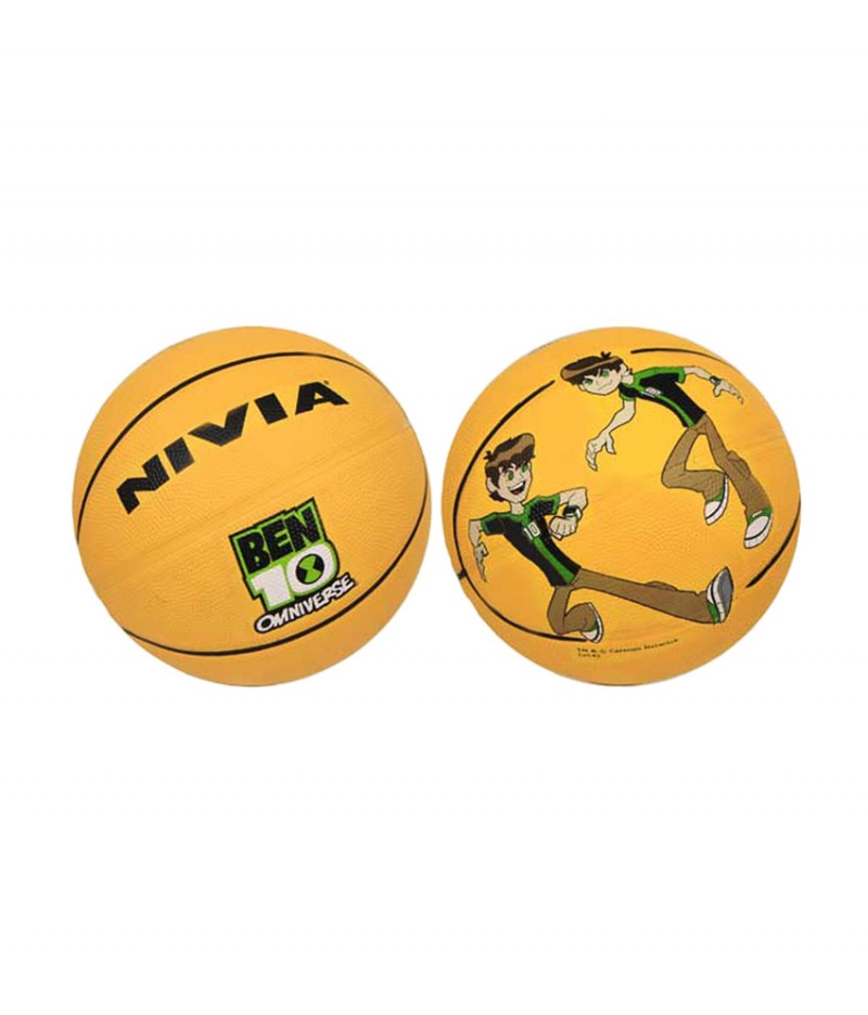 Niviaベンomniverseプリント黄色バスケットボール(サイズ1)-バスケットボール用品問屋・仕入れ・卸・卸売り