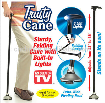 調整可能なアルミ松葉杖2014年伸縮調節可能なledライト付き歩行杖-アイスホッケー、フィールドホッケー用品問屋・仕入れ・卸・卸売り