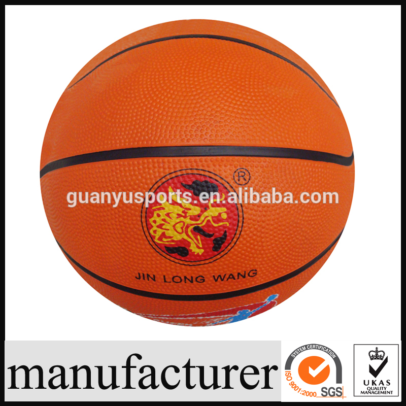 ブランドのプロモーションgy-l0112014年jinlongwangサイズ5ゴムバスケットボール-バスケットボール用品問屋・仕入れ・卸・卸売り