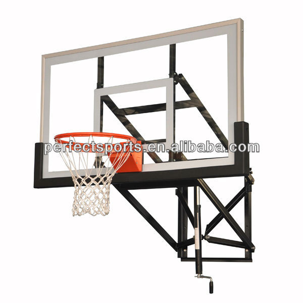 壁がマウントされている高さ調節可能なバスケットボールシステム-バスケットボール用品問屋・仕入れ・卸・卸売り